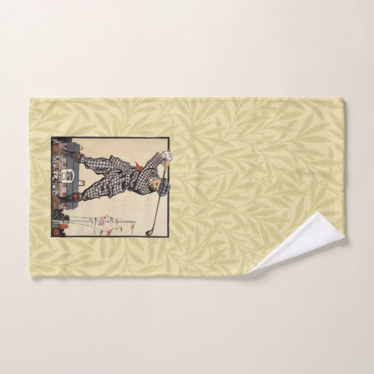 ゴルフゴルファーヴィンテージアンティークゴルフ バスタオルセット (ハンドタオル)