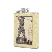 ゴルフゴルファーヴィンテージアンティークゴルフ フラスク (左)