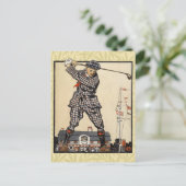 ゴルフゴルファーヴィンテージアンティークゴルフ ポストカード (スタンド正面)