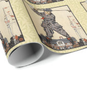 ゴルフゴルファーヴィンテージアンティークゴルフ ラッピングペーパー (ロールコーナー)