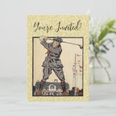 ゴルフゴルファーヴィンテージアンティークゴルフ 招待状 (スタンド正面)