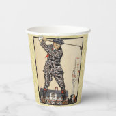 ゴルフゴルファーヴィンテージアンティークゴルフ 紙コップ (裏面)