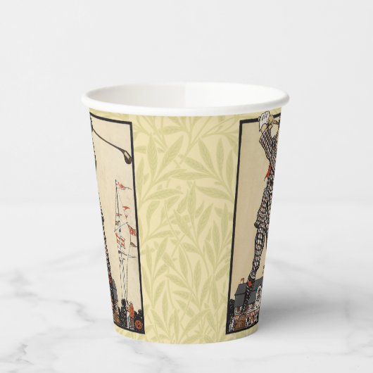 ゴルフゴルファーヴィンテージアンティークゴルフ 紙コップ (左)