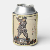 ゴルフゴルファーヴィンテージアンティークゴルフ 缶クーラー (缶正面)
