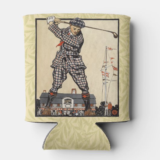 ゴルフゴルファーヴィンテージアンティークゴルフ 缶クーラー (裏面)