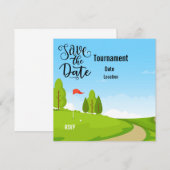 ゴルフゴルフコースビューで日付を保存 (正面/裏面)