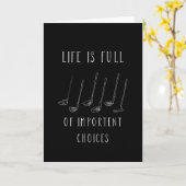 ゴルフゴルフゴルフクラブゴルフコースギフト カード (黄色い花)