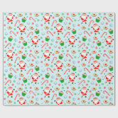 ゴルフゴルフゴルフサンタ ラッピングペーパー (フラット)