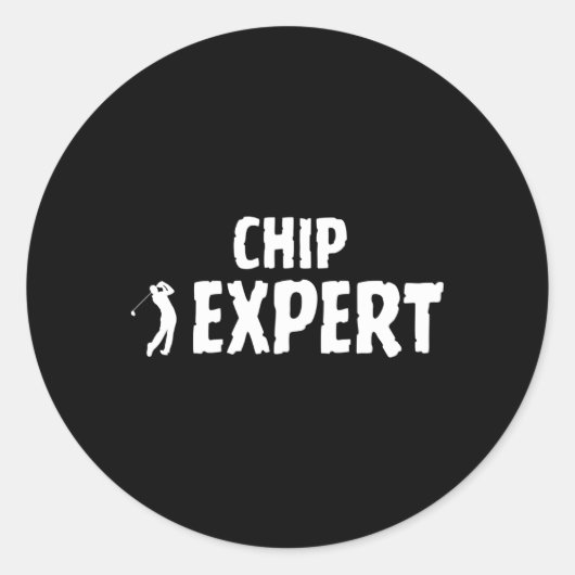 ゴルフゴルフ用語チップショットSwing専門家 ラウンドシール (正面)