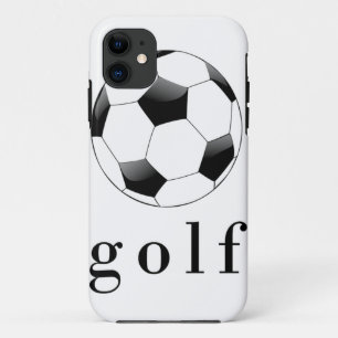 ゴルフサッカーボールおもしろいスポーツTシャツ iPhone 11 ケース