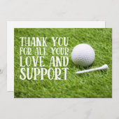 ゴルフサンキューカードのゴルファーへの愛と支援 サンキューカード (正面/裏面)