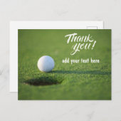 ゴルフサンキューカードの穴の隣 ポストカード (正面/裏面)