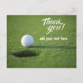 ゴルフサンキューカードの穴の隣 ポストカード (正面)