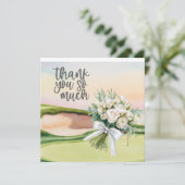 ゴルフサンキューカードゴルフコース水彩画 サンキューカード (スタンド正面)