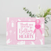 ゴルフサンキューカードピンク乳がん認識度 サンキューカード (スタンド正面)