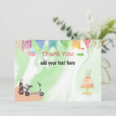 ゴルフサンキューカード付きフラッグ サンキューカード (スタンド正面)