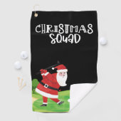 ゴルフサンタクロースのクリスマススクワッドがゴルフに行った ゴルフタオル (インサイチュ)