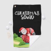 ゴルフサンタクロースのクリスマススクワッドがゴルフに行った ゴルフタオル (インサイチュ)