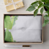 ゴルフサンタクロースのゴルファー、メリークリスマスオングリーン 薄葉紙 (ギフト)