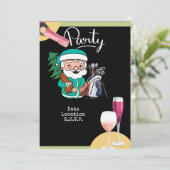 ゴルフサンタクロースクリスマスホリデーパ救ーティー日 招待状 (スタンド正面)