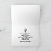 ゴルフサンタ付きクリスマスカード シーズンカード (内部)