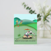 ゴルフサンドトラップのIRS監査人 ポストカード (スタンド正面)