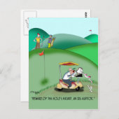 ゴルフサンドトラップのIRS監査人 ポストカード (正面/裏面)