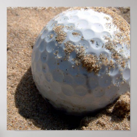 ゴルフサンドトラッププリント ポスター (正面)