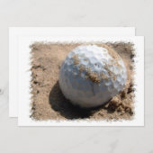 ゴルフサンドピットデザイン招待状 招待状 (正面/裏面)