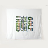 ゴルフザ唯一のセラピー、トレンディー タペストリー (正面(横))