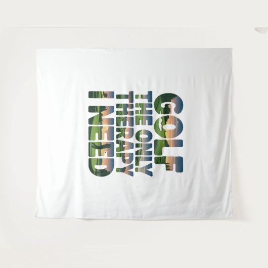 ゴルフザ唯一のセラピー、トレンディー タペストリー (正面(横))