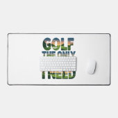 ゴルフザ唯一のセラピー、トレンディー デスクマット (キーボード&マウス)