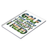 ゴルフザ唯一のセラピー、トレンディー ノートブック (左側)