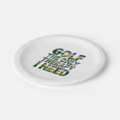 ゴルフザ唯一のセラピー、トレンディー ペーパープレート (アングル)