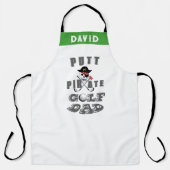 ゴルフシェフエプロンカスタム-パパ父の日の贈り物 エプロン (正面)