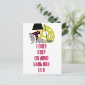 ゴルフシック日 ポストカード (スタンド正面)