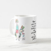 ゴルフショーツ、ゴルフカート、電話に応答しない コーヒーマグカップ (正面左)