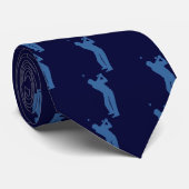 ゴルフシルエットのネクタイ ネクタイ (ロール)