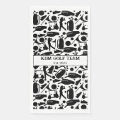 ゴルフシルエットパタークラシックンブラック&ホワイト (正面)