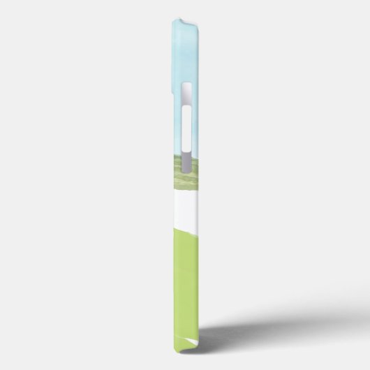 ゴルフシーンのモノグラム名 Case-Mate iPhoneケース (裏面 / 左)