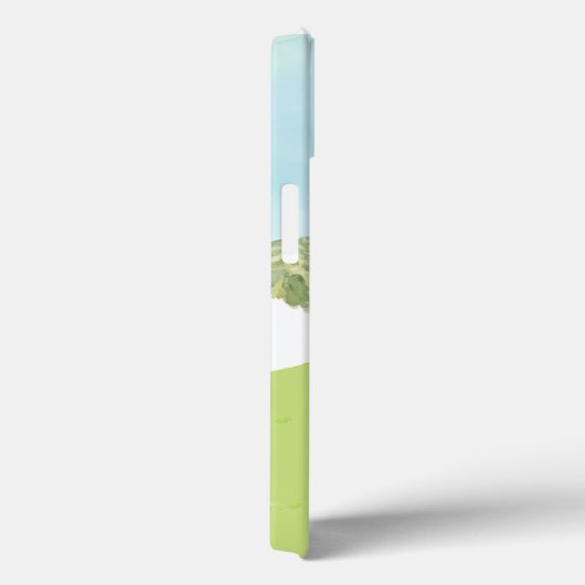 ゴルフシーンのモノグラム名 Case-Mate iPhoneケース (裏面 / 右)