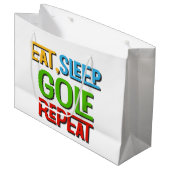 ゴルフジおもしろいョークゴルファー  ラージペーパーバッグ (正面アングル)