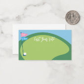 ゴルフジェンダーが投票カード、投票ピンクまたは青を明らかにする ノートカード (正面/裏面インサイチュ)