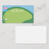 ゴルフジェンダーが投票カード、投票ピンクまたは青を明らかにする ノートカード (正面/裏面)