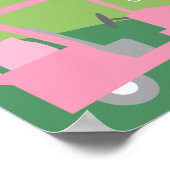 ゴルフジェンダーが投票サインを明らかにする – チームピンクまたはブルー ポスター (角)