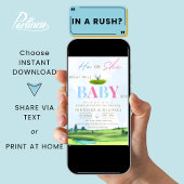 ゴルフジェンダーリビールパーティーパーティの招待状 招待状