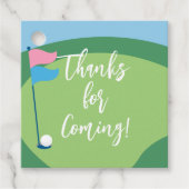 ゴルフジェンダーリビールパーティーメッセージカード/ありがとう フェイバータグ (正面)