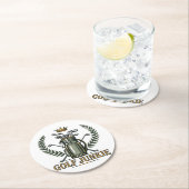 ゴルフジャンキースポーツラバーグラフィック ラウンドペーパーコースター (インサイチュ)