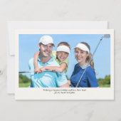 ゴルフジョイ&ピースグリーンクリスマスフォト シーズンカード (裏面)