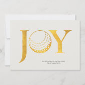 ゴルフジョイ&ピースフラットクリスマス シーズンカード (正面)